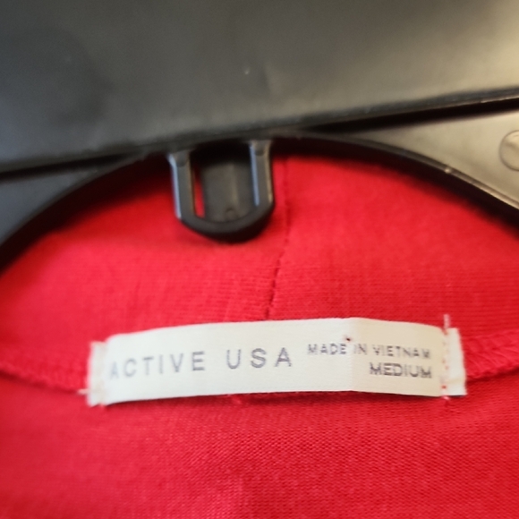 Long Cardigan Active USA Bold Red - Picture 11 of 13